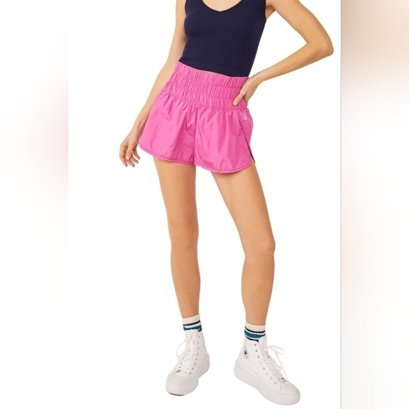 NEW Free People Way Home Short in Vivacious Magenta Size Large - Picture 3 of 10